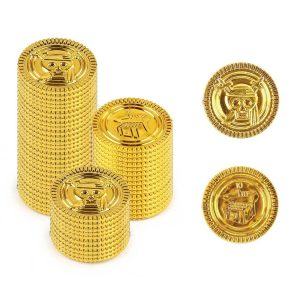Plastic  Coins ,Pirate Coins for Treasure Hunt Games,Party Decorations,Pirate Games,Parade