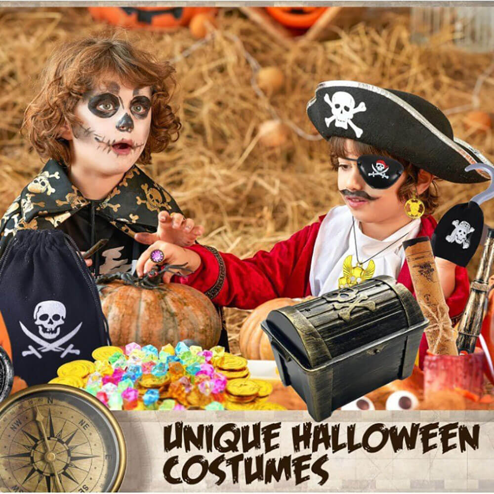 Medium Pirate Plastic Treasure Chest A