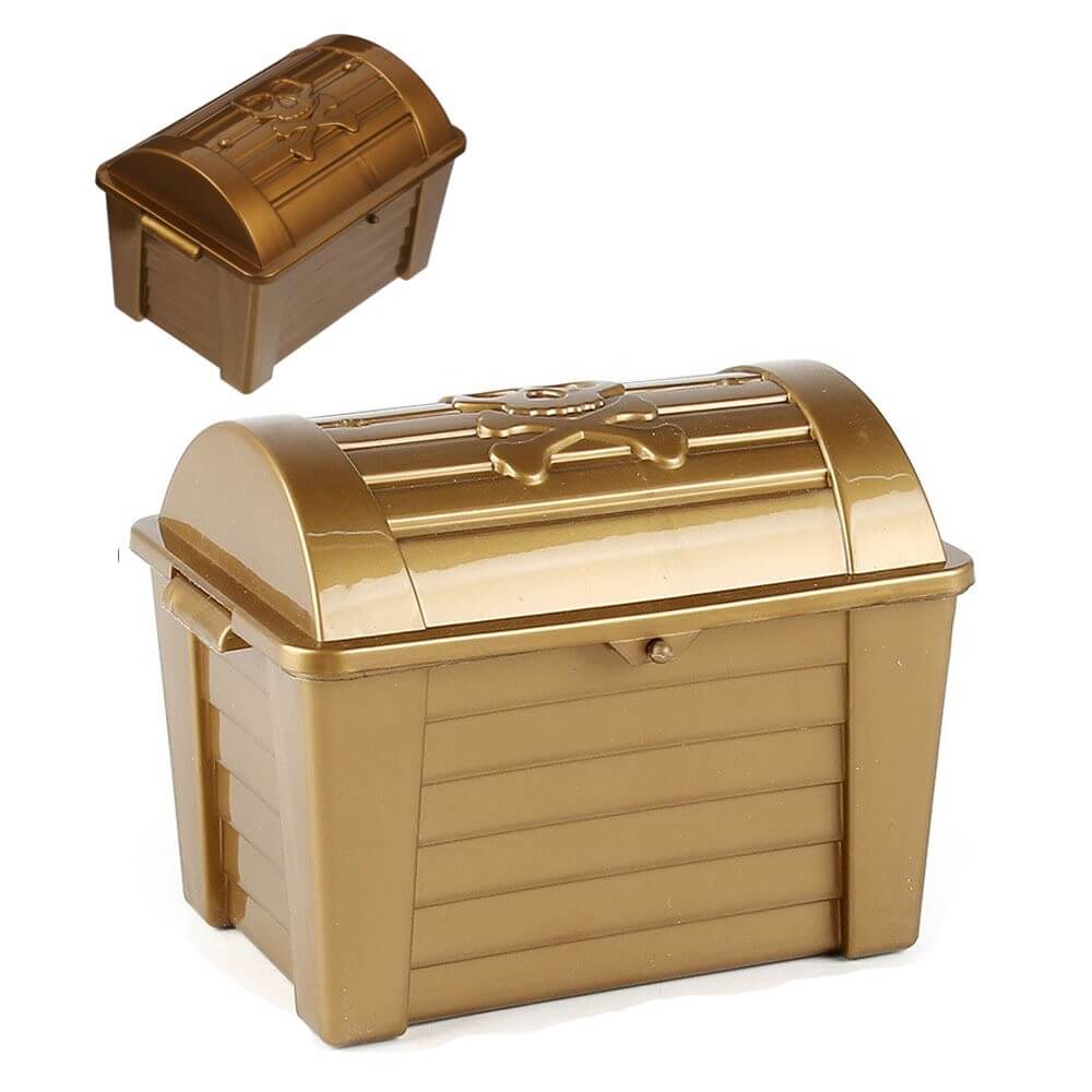 Medium Pirate Plastic Treasure Chest A