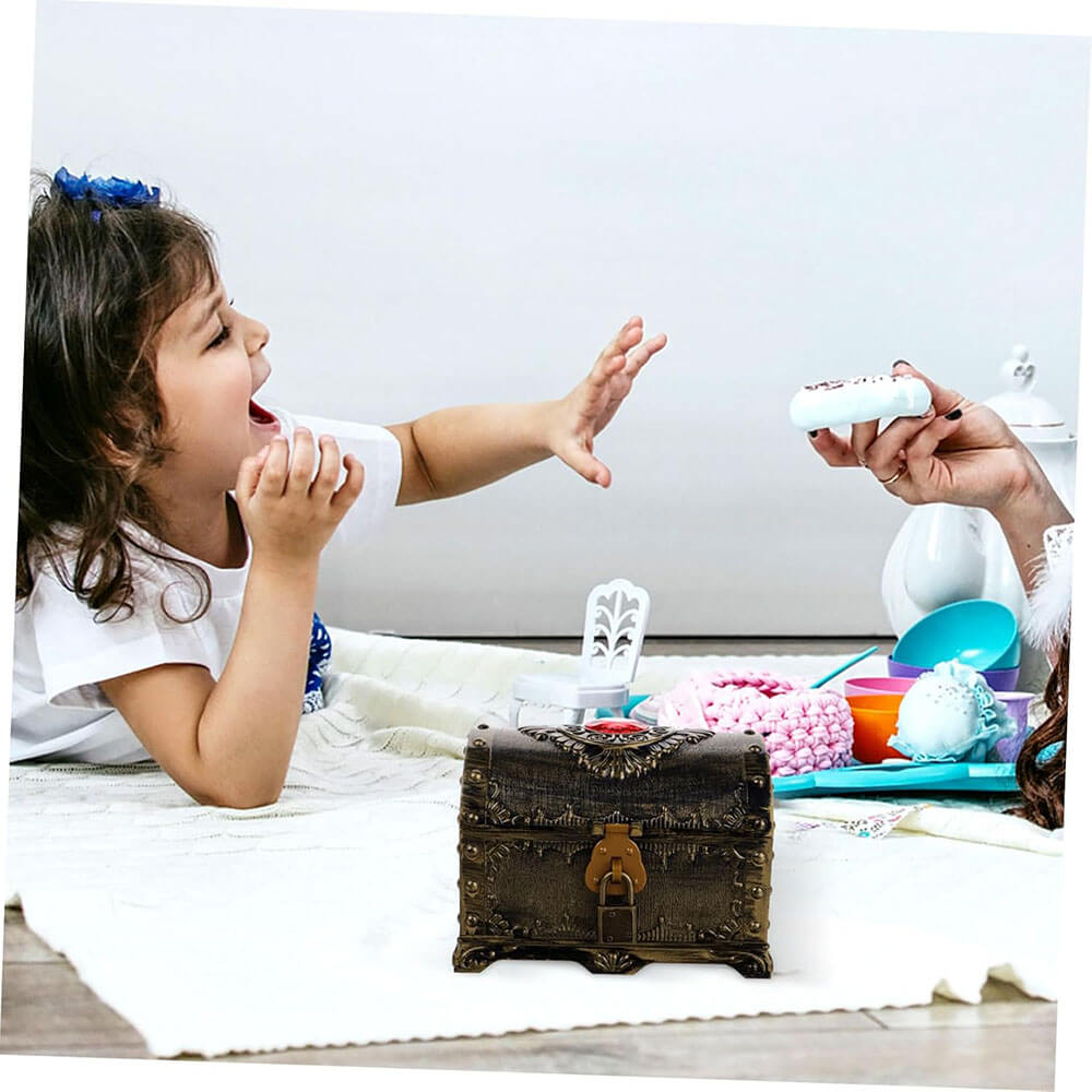 Medium Spray paint ruby brozen treasure chest