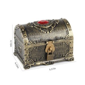 Medium Spray paint ruby brozen treasure chest