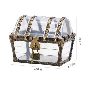 Medium bronze transparent treasure chest
