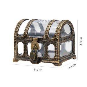 Medium bronze transparent treasure chest