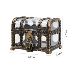 Medium bronze transparent treasure chest