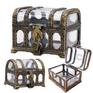 Medium bronze transparent treasure chest