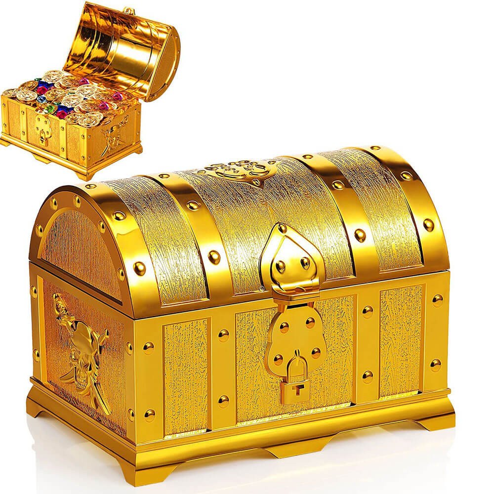 Medium electroplate treasure chest