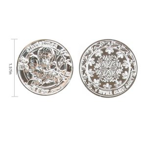 Plastic Christmas coin-Sliver