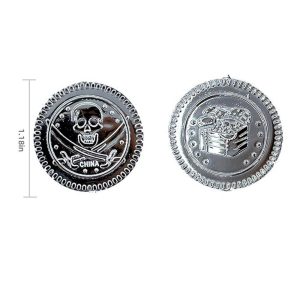Plastic Pirate coins -Sliver