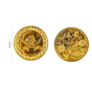 plastic pirate coins