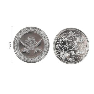 plastic pirate coins